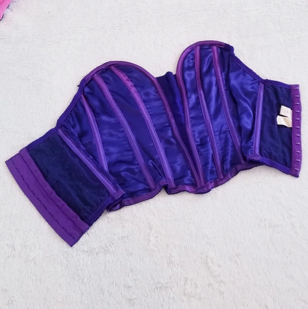 Victoria's Secret Vintage Floral Paisley Print Strapless Corset Bustier - Picture 5 of 12